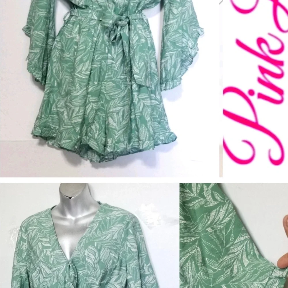 MY FANTASY LEAF PRINTED ROMPER - Picture 2 of 2